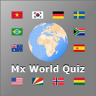 World country and flag quiz Mx ไอคอน