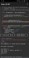 Exec JS - JavaScript IDE تصوير الشاشة 1