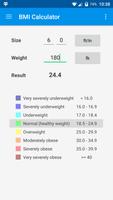 2 Schermata BMI & Weight Control