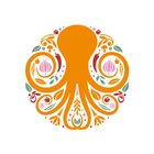 Orange Octopus icône