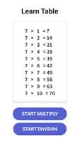 Times Table  - Learn Math 스크린샷 1