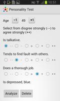 Personality Test الملصق