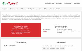 برنامه‌نما Pizzeria San Remo (Neu-Isenbur عکس از صفحه