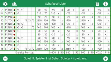 1 Schermata Schafkopf-Liste