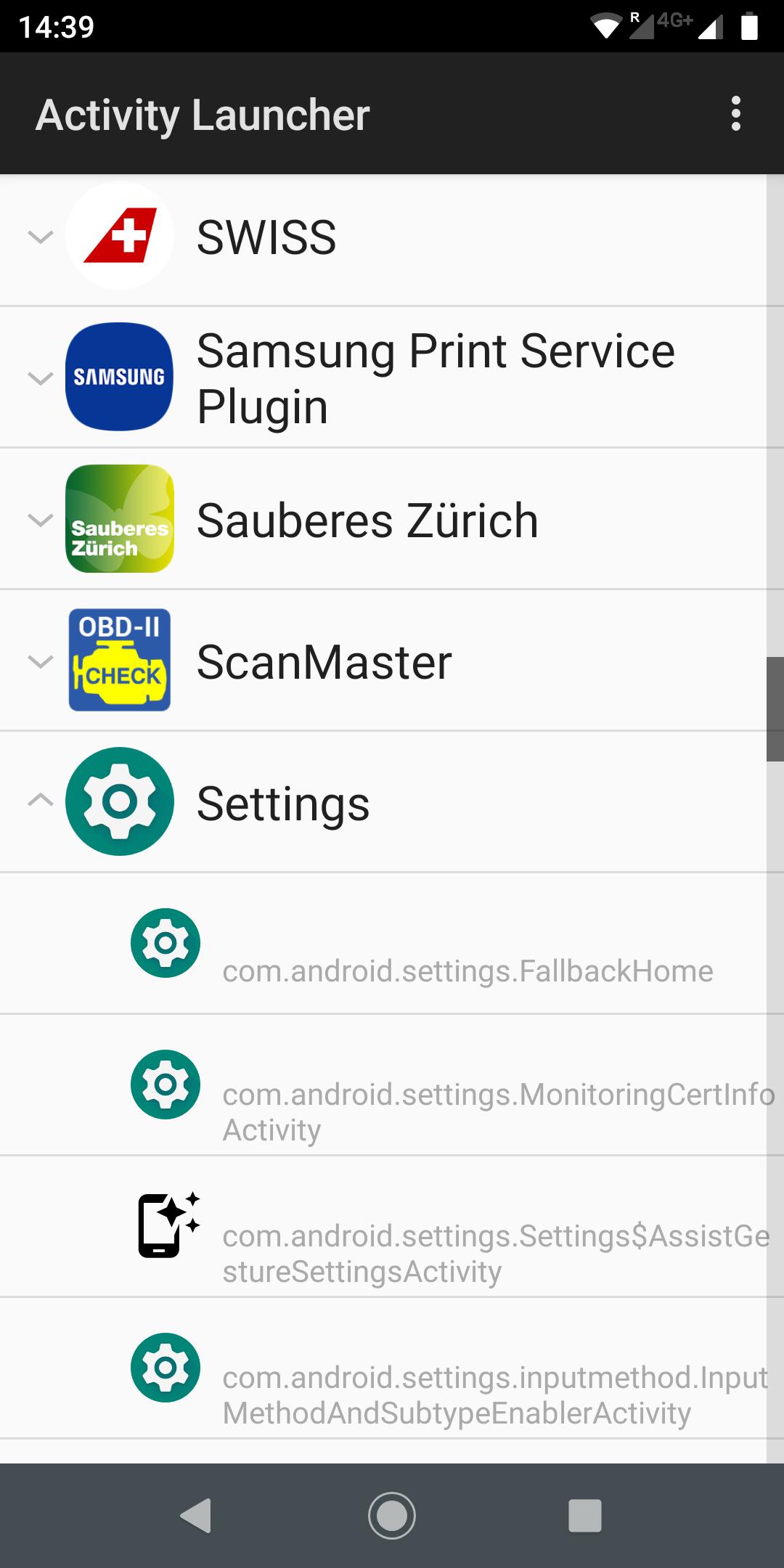 Activity launcher apk