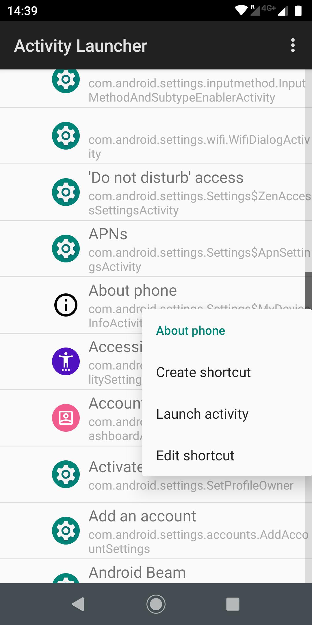 Activity launcher apk