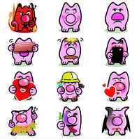too many piggies WA Sticker Pack скриншот 1