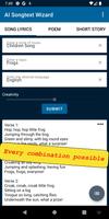 AI Songtext Wizard capture d'écran 3