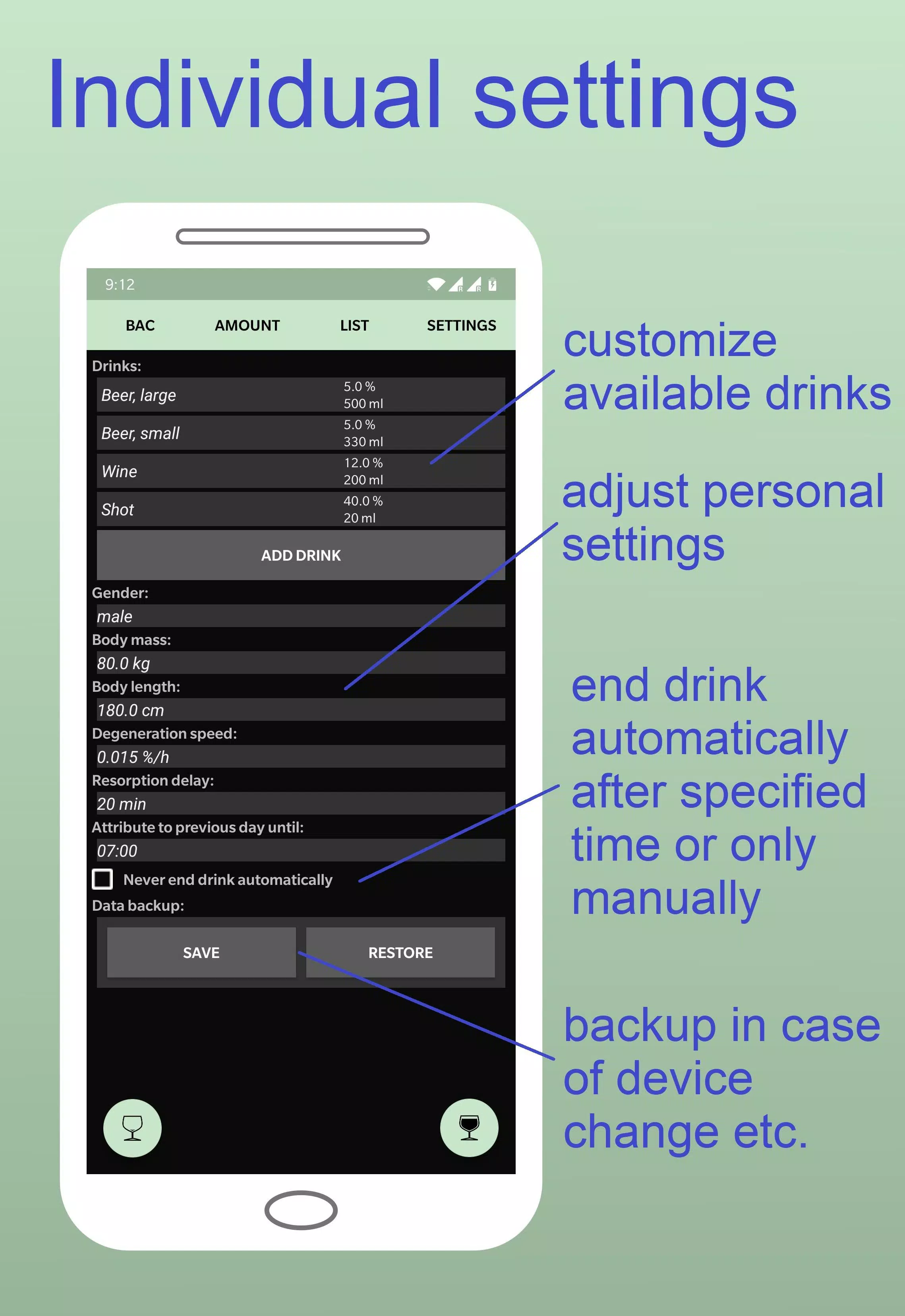 Alcohol Tester BAC Calculator APK for Android Download