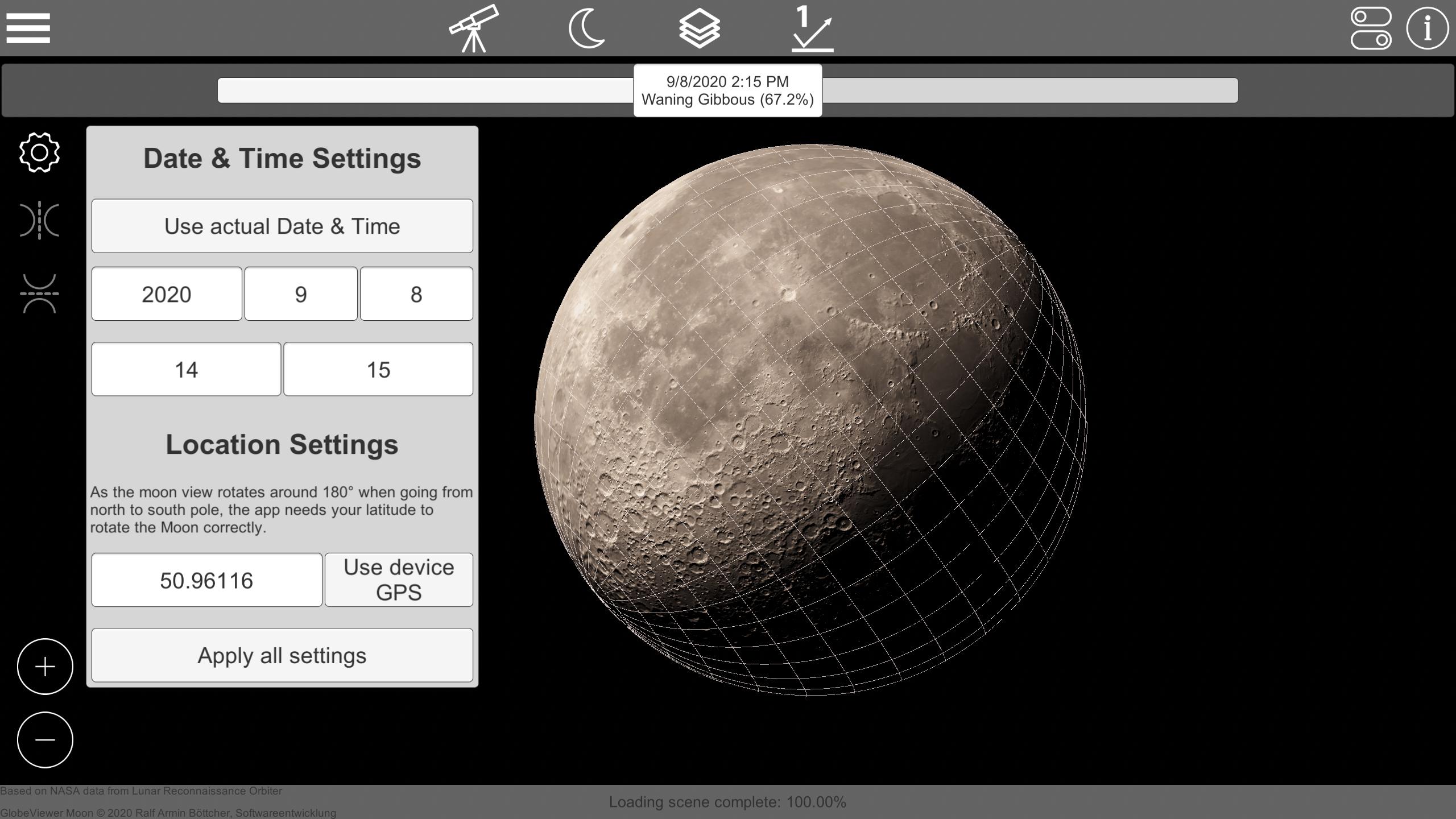 Lunar pro. Приложение Moonshadow. Moon for app. Mine Moon view. Pit Moon view.