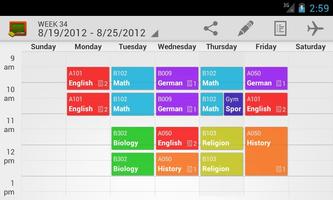 برنامه‌نما My Class Schedule (donation) عکس از صفحه