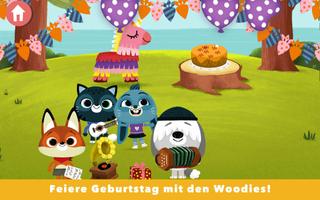 WoodieHoo Geburtstagsparty und tierischer Spaß Plakat