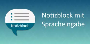 Notizblock mit Spracheingabe