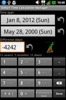 DeltaT Date Calculator Affiche
