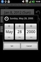 DeltaT Date Calculator capture d'écran 1