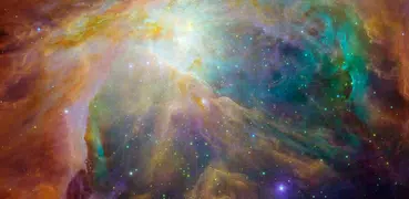 宇宙の銀河の3Dライブ壁紙