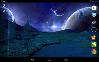 Space World Live Wallpaper capture d'écran 2