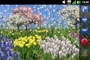 Spring Flowers Live Wallpaper imagem de tela 2