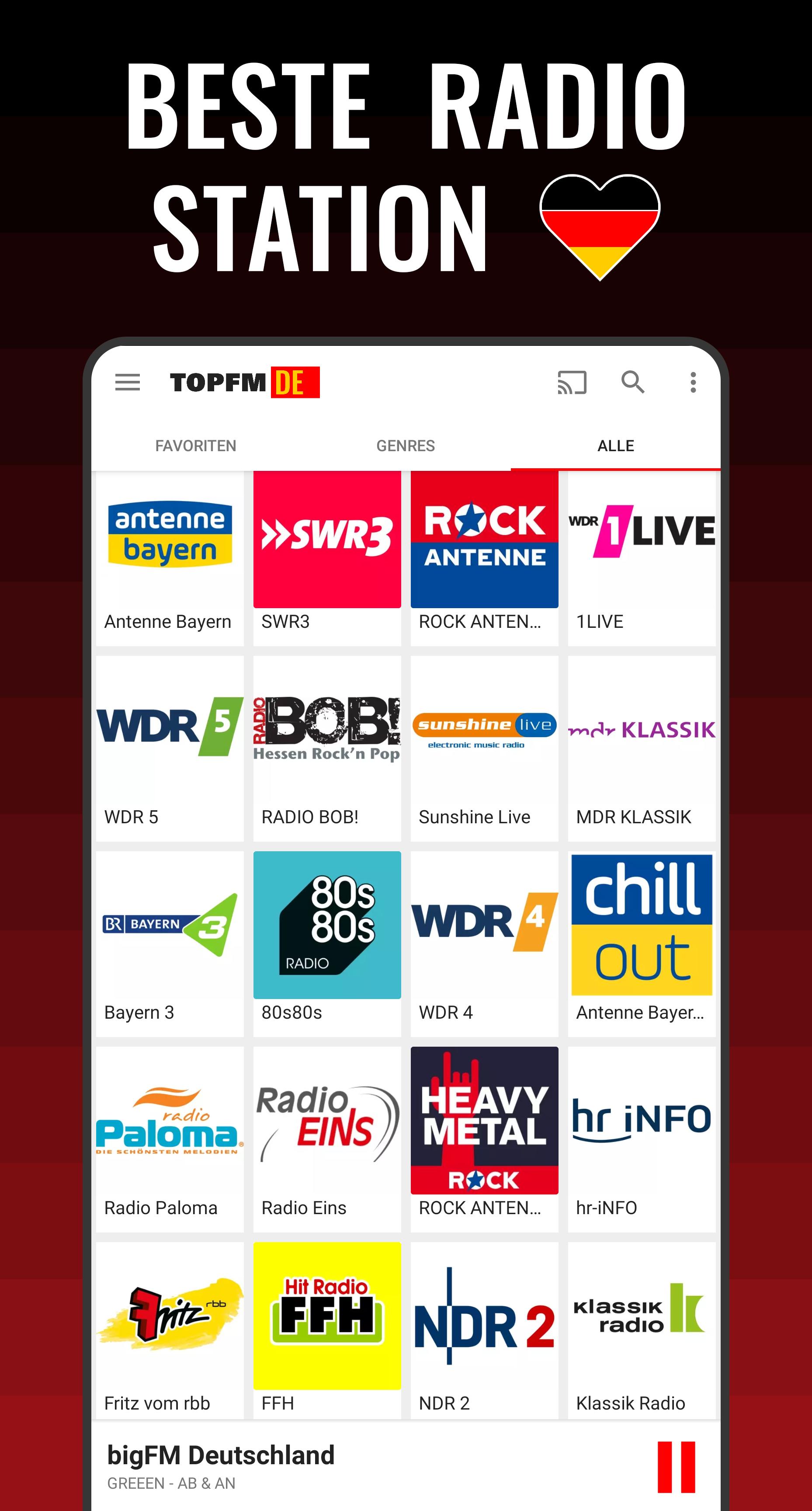 Radio Deutschland online für Android - APK herunterladen