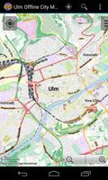 Carte de Ulm hors-ligne Affiche