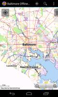 Baltimore Offline City Map Cartaz
