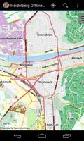 Carte de Heidelberg hors-ligne Affiche