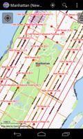 Carte de Manhattan hors-ligne Affiche