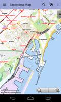 Barcelona City Map Lite ポスター