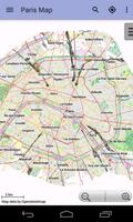 Paryż Offline Plan Miasta plakat