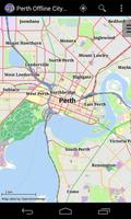 Carte de Perth hors-ligne Affiche