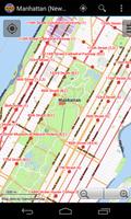 Carte de Manhattan hors-ligne Affiche