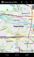 Regensburg Offline City Map ポスター