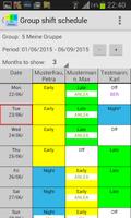 My shift schedule - team TRIAL syot layar 1