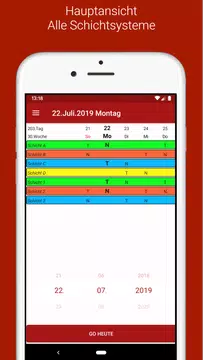 Screenshot 1 for sCal BASF Schichtkalender
