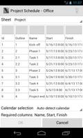 Project Schedule - Office الملصق