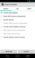 Project Schedule - PDF Export Poster