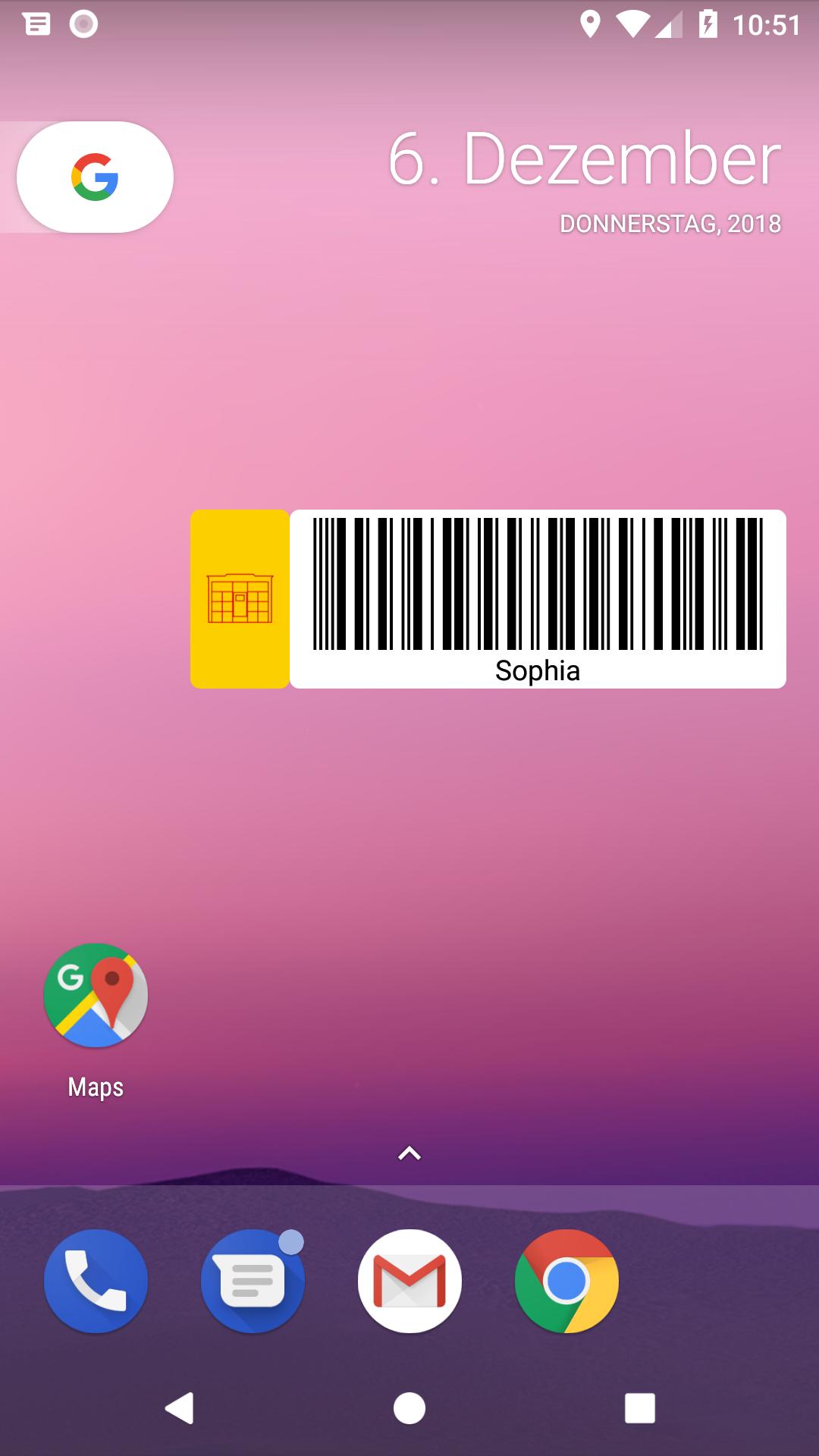 Packstation Barcode Widget pour Android - Téléchargez l'APK