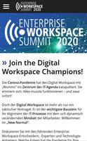 Enterprise Workspace Summit poster