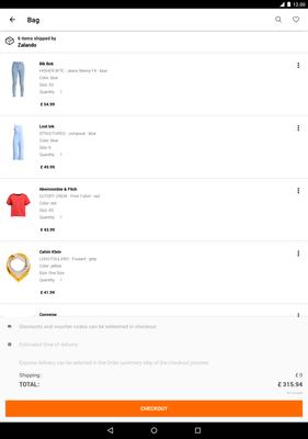 Zalando Screenshots