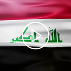 Iraq Flag Live Wallpaper icône