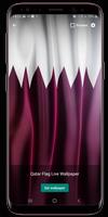 Qatar Flag Live Wallpaper captura de pantalla 1