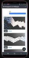 3D Hexagonal LIve Wallpaper Plakat