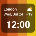 Weltuhr - Widget und Wetter Zeichen