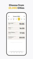 World Clock Widget - Time Zone ảnh chụp màn hình 1