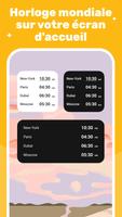 Horloge Mondiale Widget Affiche