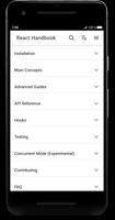 Offline React Handbook poster