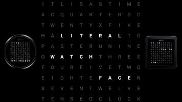 Literal WatchFace Plakat