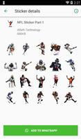 Sticker NFL Football for WAStickerApps تصوير الشاشة 1