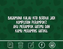 Kata Gombal Paling Romantis Plakat