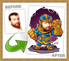 Superhero Chibi Avatar الملصق